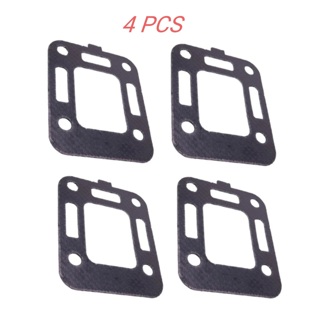 Set of 4 Exhaust Manifold Riser Gaskets for Mercruiser (27-52076, 27-99777, 27-997772)