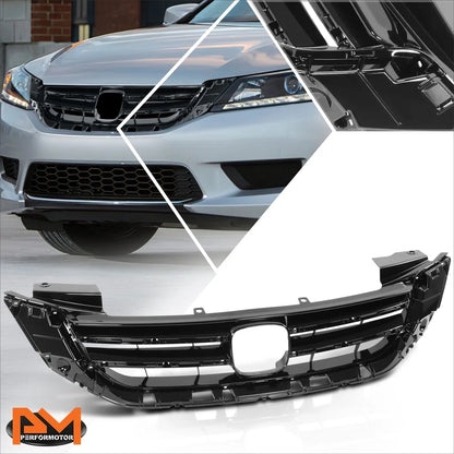Upper Grille for Honda Accord Sedan V6 (2013–2015) w/Badge Slot