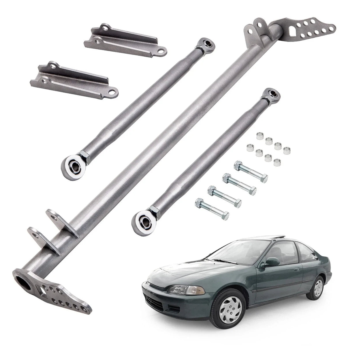 Set of 2 Front Traction Control Tie Bar Brace Kit for Honda Civic, Acura Integra