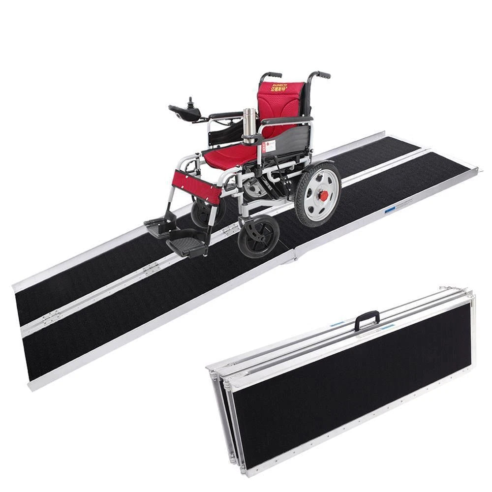 Folding Aluminum Wheelchair Ramp for Mobility Scooter Carrier (3/4/6/8ft)