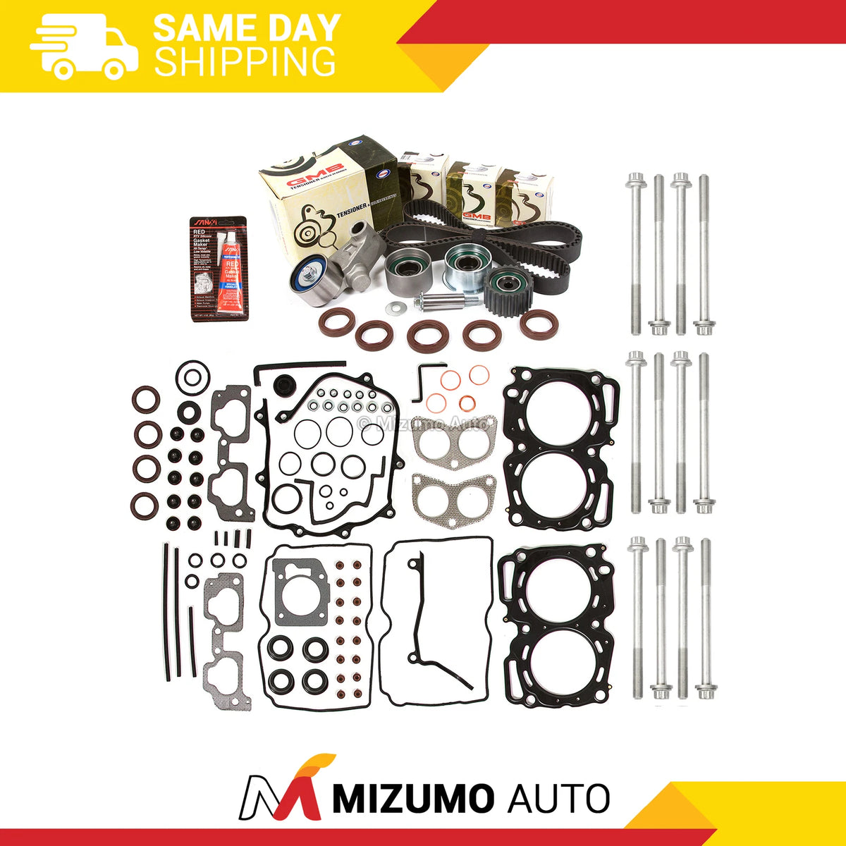 MLS Head Gasket Set & Timing Belt Kit for Subaru 2.5 (2000–2003) MA-4216978874, HS26170PT-1, ES72212