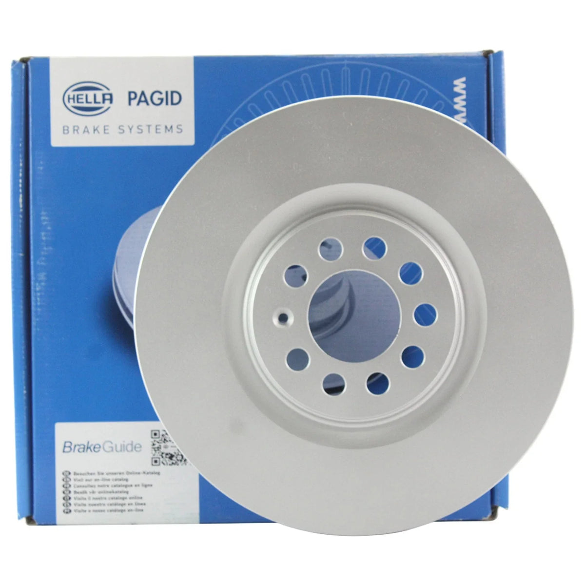 Hella 312mm Front Coated Disc Brake Rotor for Audi TT Quattro (1999–2006)