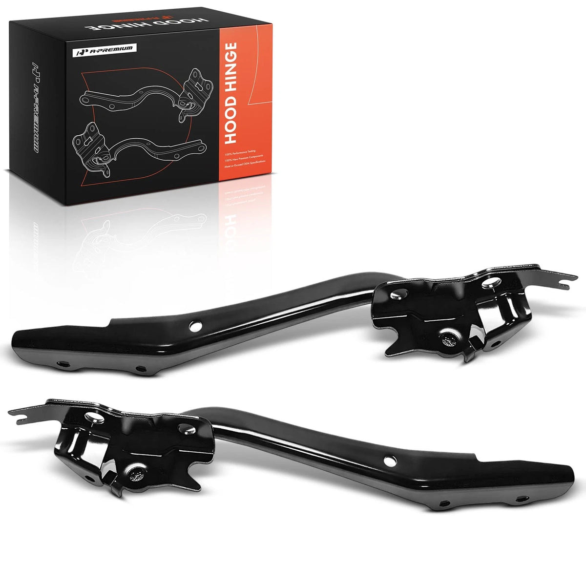 2X Hood Hinge for Subaru Crosstrek (2018–2023) 57260FL0309P, 57260FL0209P