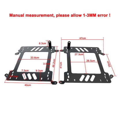 Set of 2 Heavy Duty Racing Seat Bracket Adapters for Ford Mustang (2015–2022)