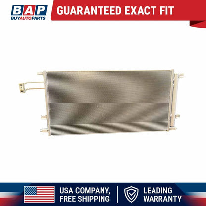 AC Condenser w/ Drier & Trans Cooler for Chevy Silverado Suburban Tahoe (60-61763ND, 10695, 1563786)