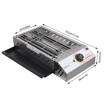 Electric BBQ Grill Countertop Stainless Steel for Grill Lovers