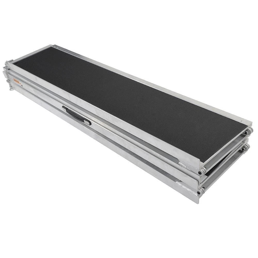 10FT Aluminum Multi-Folding Wheelchair Ramp for Portable Heavy Duty Use