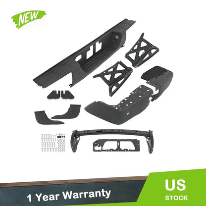 Rear Step Bumper Assembly for Toyota Tundra (2014–2017) - Steel Black