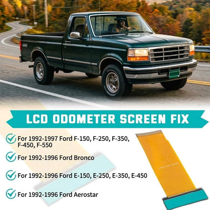 PSOM LCD Odometer Screen Fix for Ford F150 F250 F350 F450 Bronco (1992–1996)