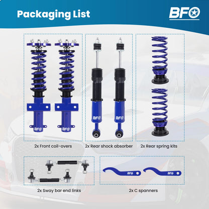 BFO Adjustable Coilovers for Ford Mustang S-197 (2005–2014) YVFJMI