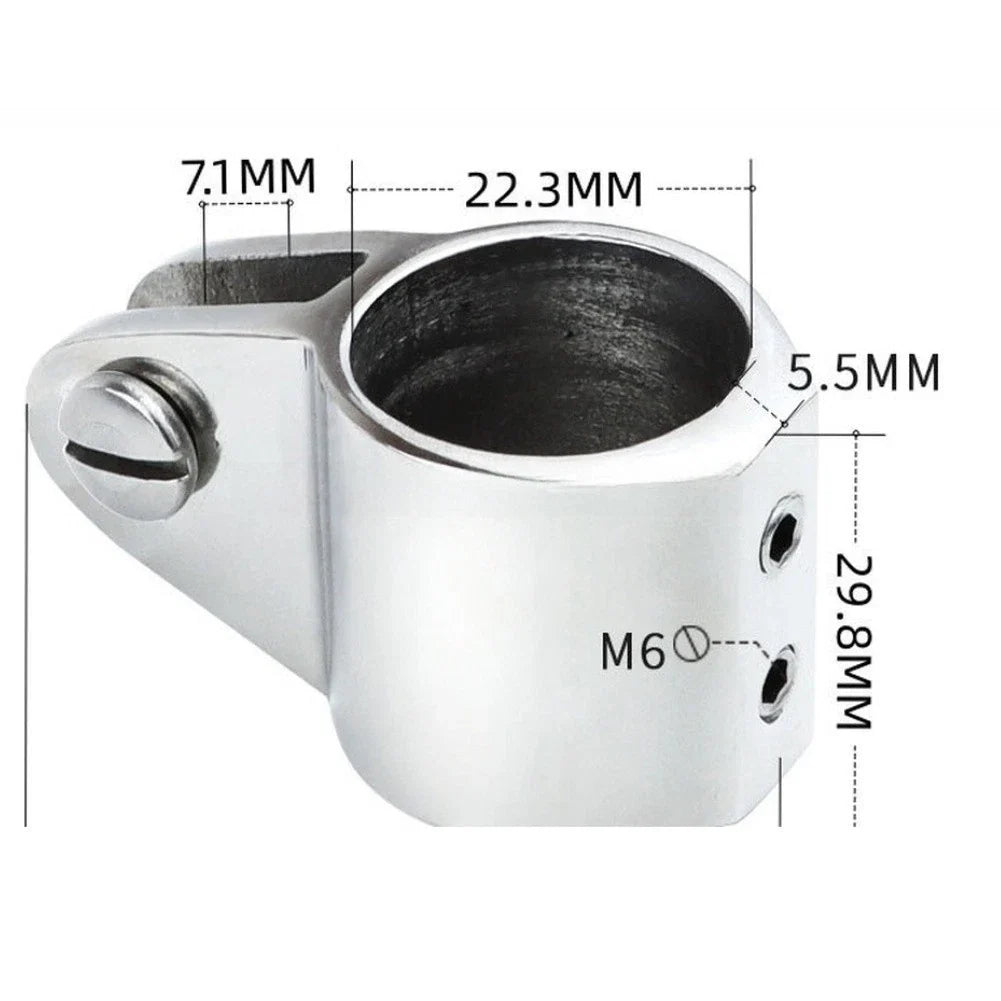 316 Stainless Steel Marine Slide Clamp for Boat Canopy Rail (N/A)