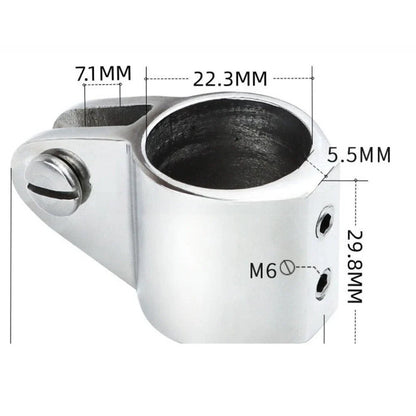 316 Stainless Steel Marine Slide Clamp for Boat Canopy Rail (N/A)
