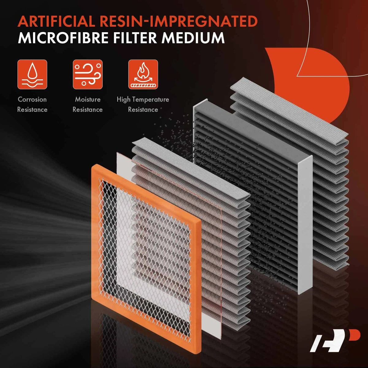 2X Engine Air Filter for Ford F-250 F-350 Super Duty (1999–2001)