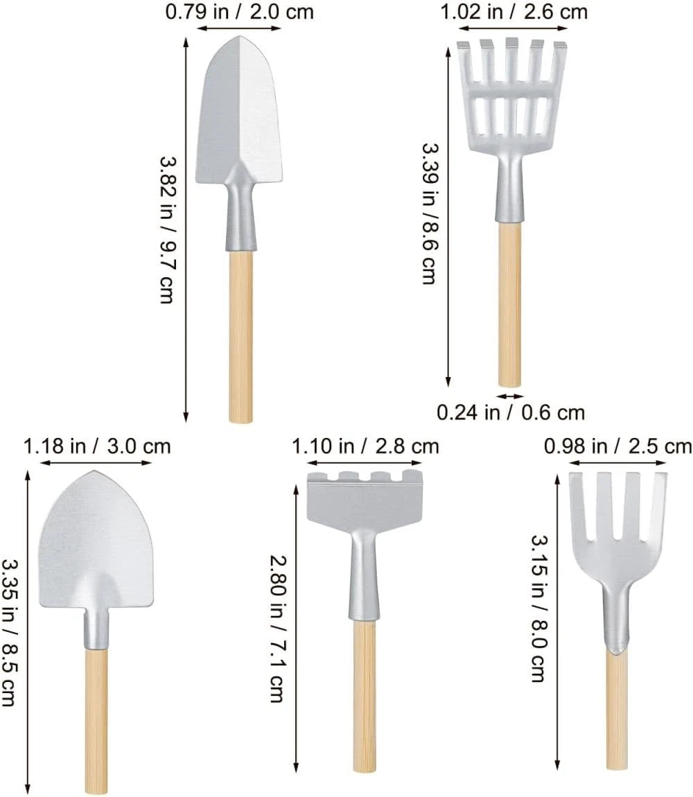 Set of 10 Mini Garden Shovels for Gardening Tools
