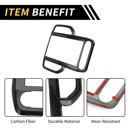 Carbon Fiber Pattern Dashboard Air Vent Trim for Ford Ranger (2023–2024)