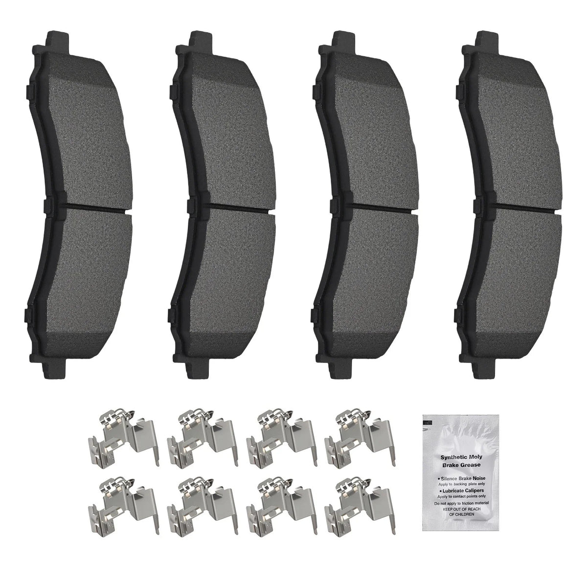 Set of 4 Front Brake Pads for Ford Bronco Expedition F-150 (2021–2023)