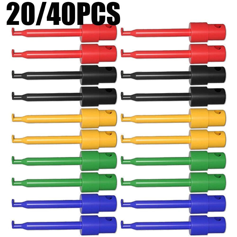 20PCS SMD IC Test Hook Clip Mini Grabber Insulated Copper for DIY Electrical