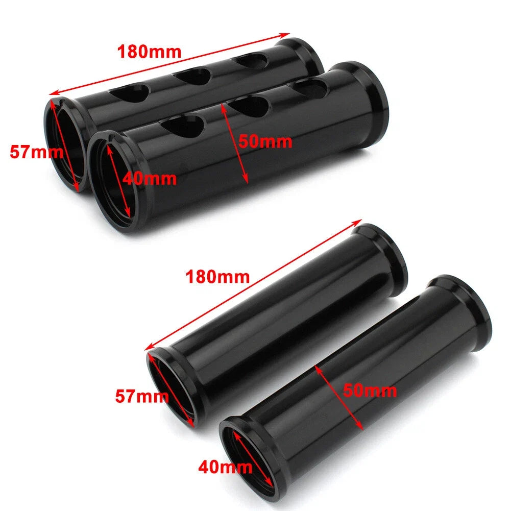 2X Front Fork Covers for Harley 883 1200 (2000–2021) Aluminum Black