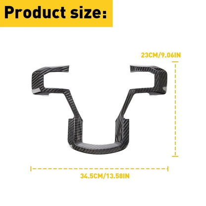 Carbon Fiber Steering Wheel Trim for Ford F150 (2015–2023)