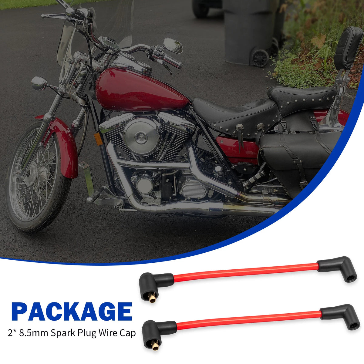 8.5mm Spark Plug Wire Cap for Harley-Davidson Super Glide CVO (1999–2000)