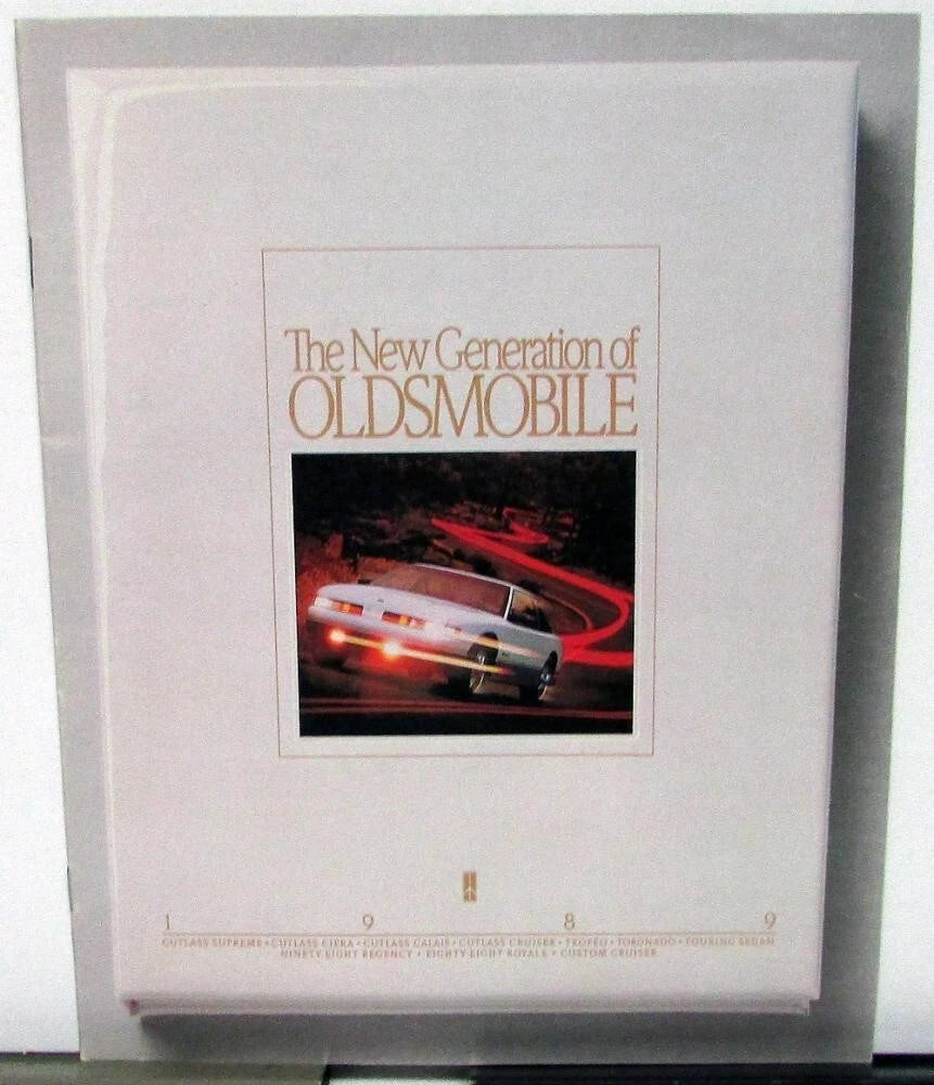 Sales Brochure for Oldsmobile Cutlass Trofeo Toronado 1989