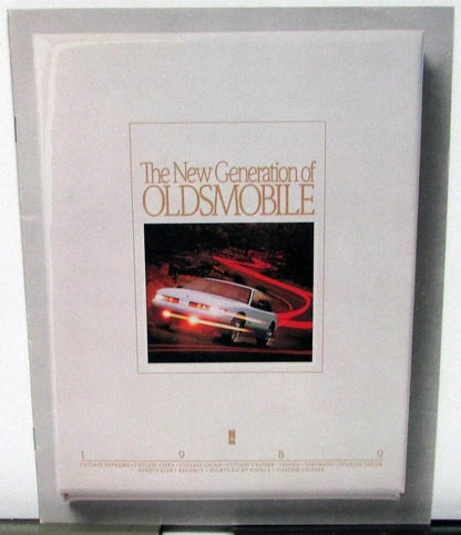 Sales Brochure for Oldsmobile Cutlass Trofeo Toronado 1989
