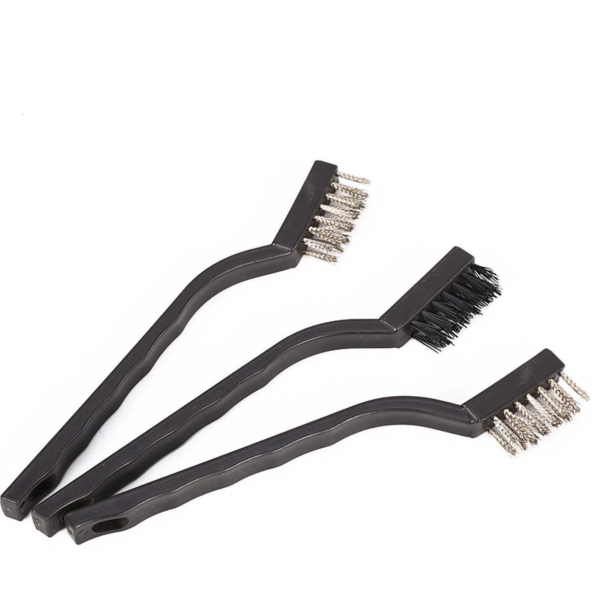 3X Steel Brush Set for Cleaning Wheels (180mm)