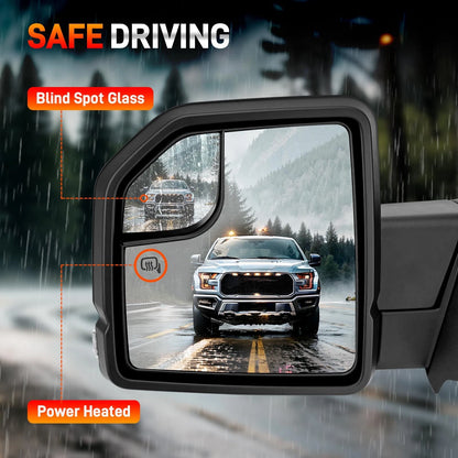 Left Driver Side Rear View Door Mirror Assembly for