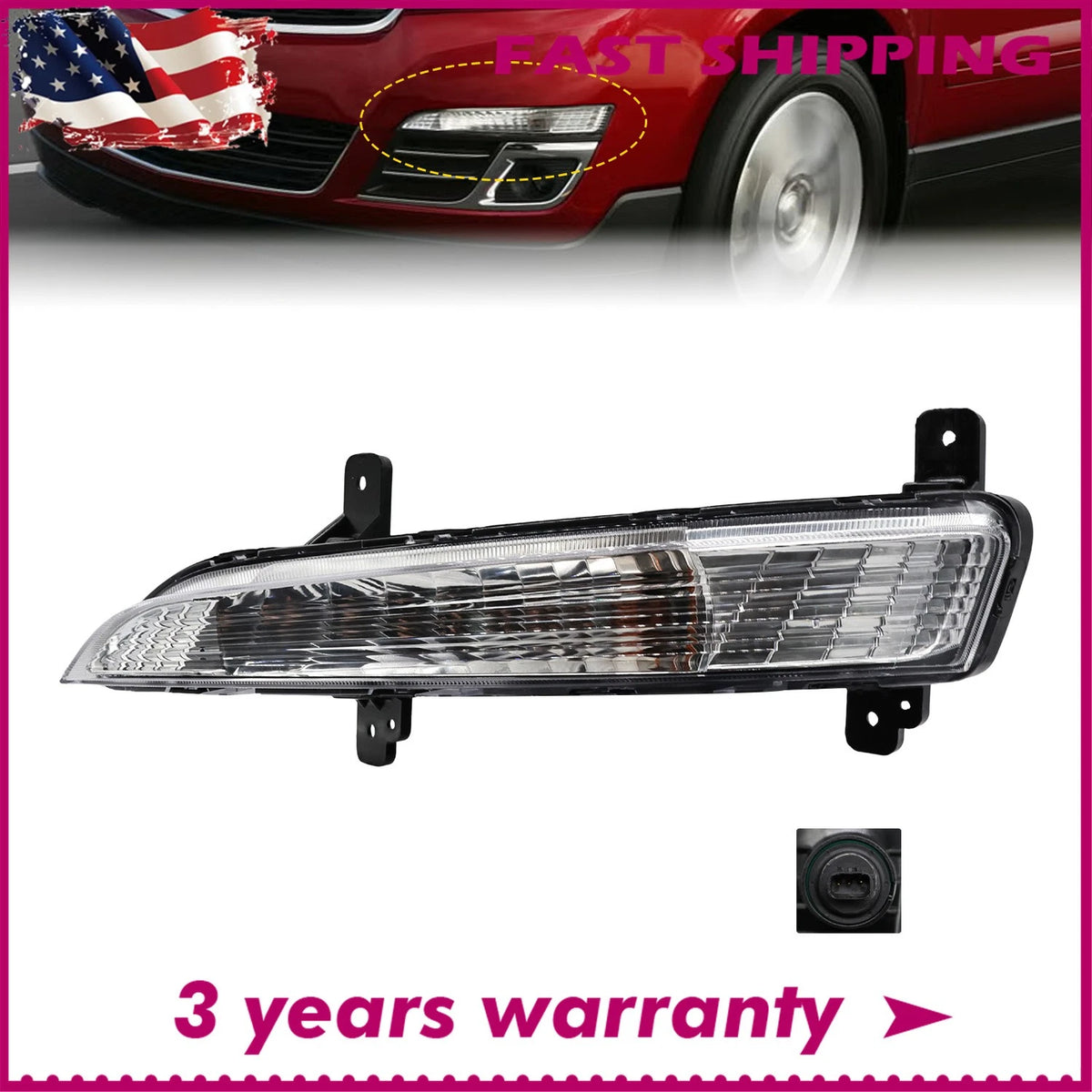 Front Turn Signal Light for Chevy Traverse (2013–2017) - Left 23305608, GM2530135