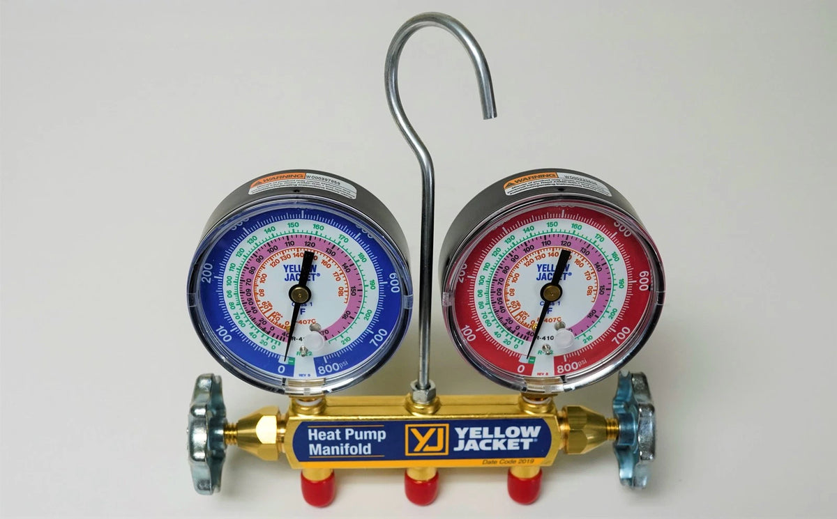 Heat Pump Test and Charging Manifold for Yellow Jacket 42041