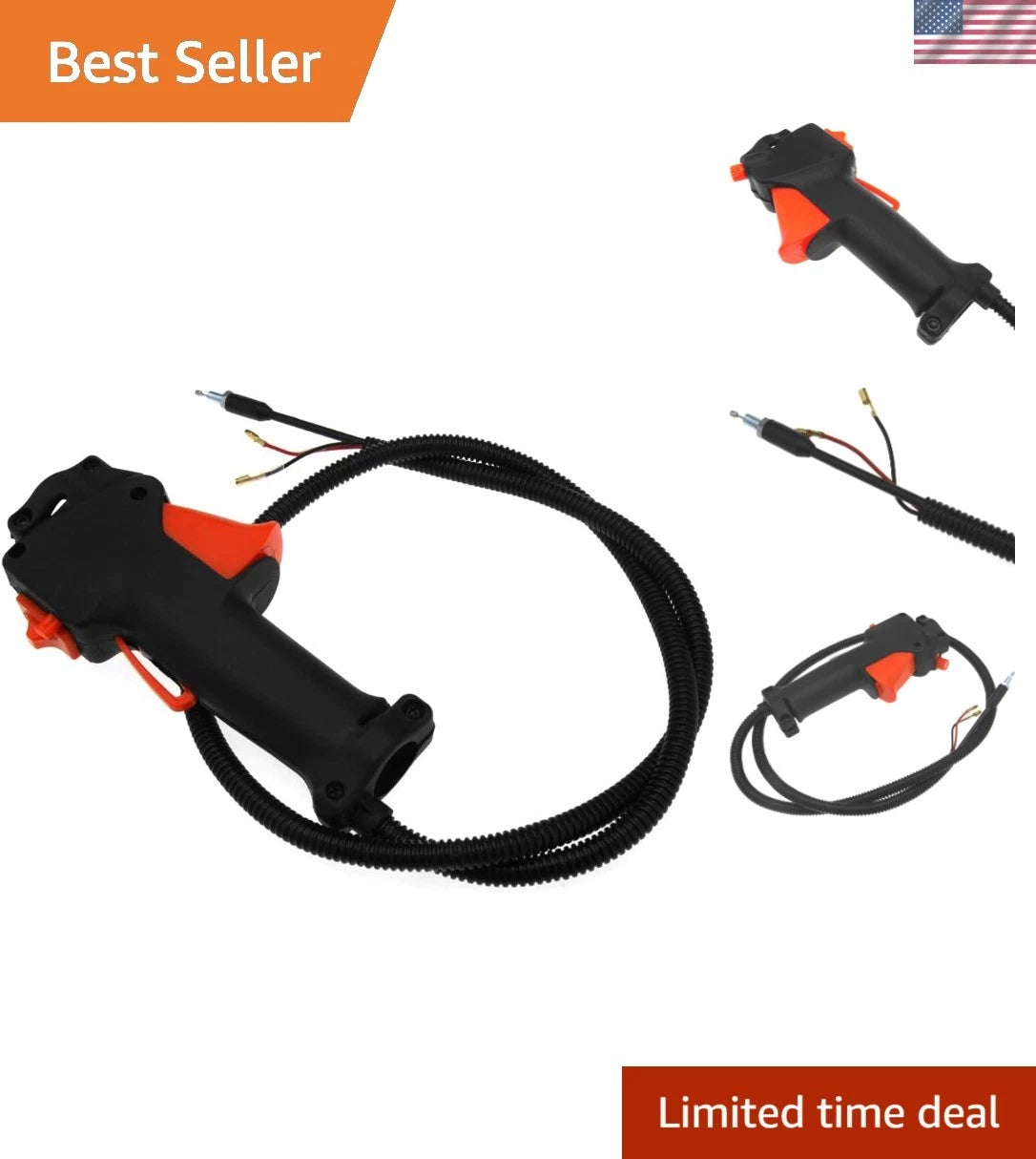 Strimmer Handle Switch with Throttle Cable for Gardening