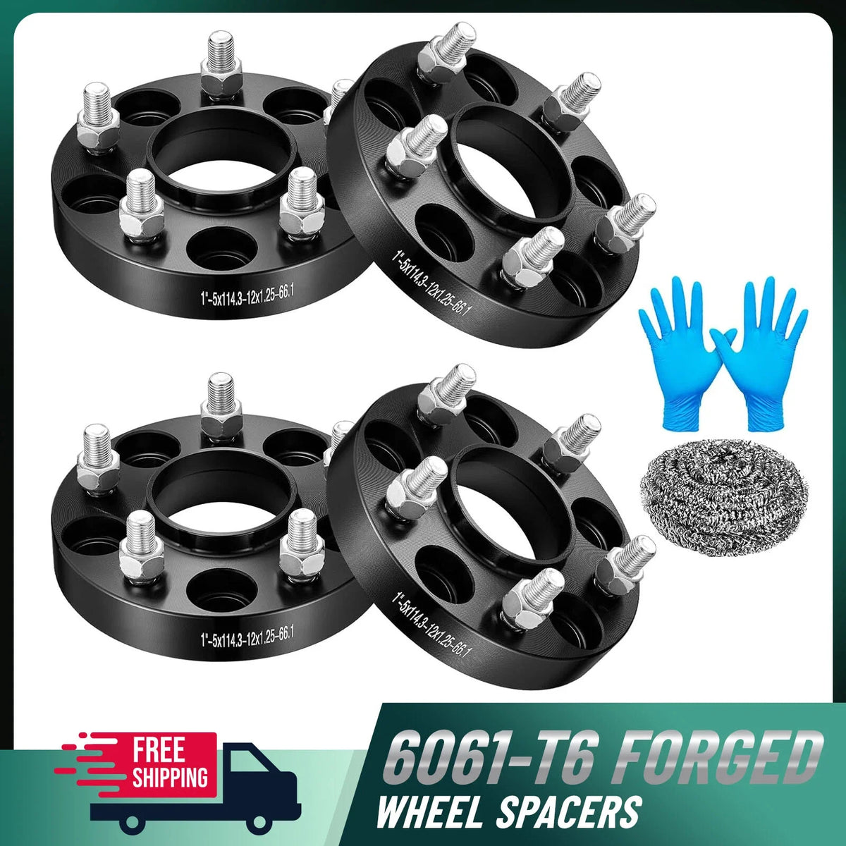 4X 1 Inch Hub Centric Wheel Spacers 5x114.3 for Nissan Maxima (1989–2001)