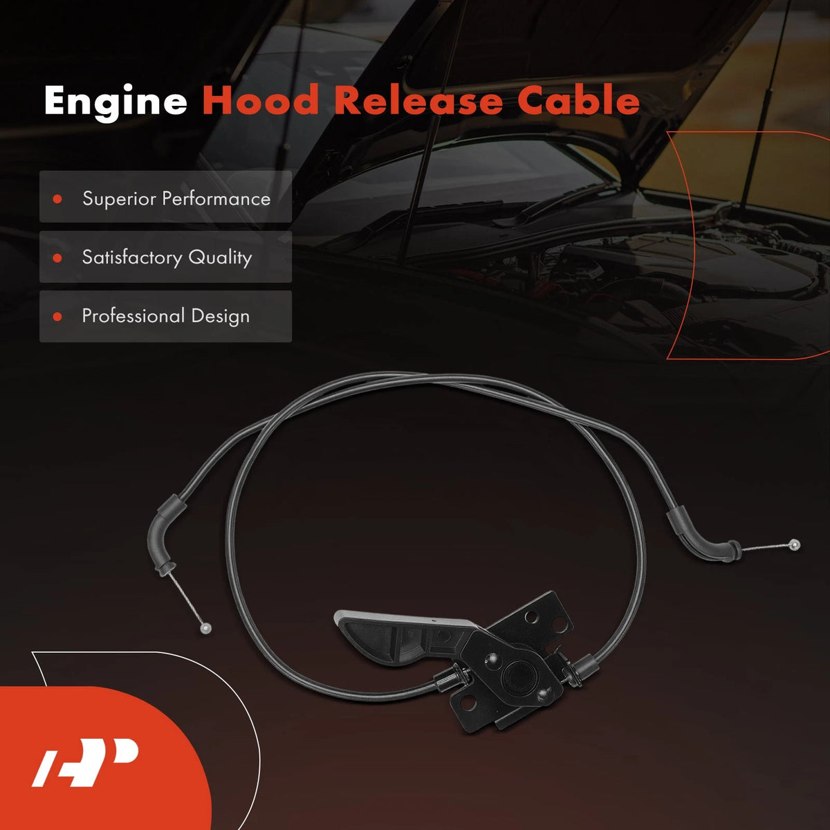 Hood Release Cable for BMW 528i 535d 550i 640i 650i 740i (51237183765)