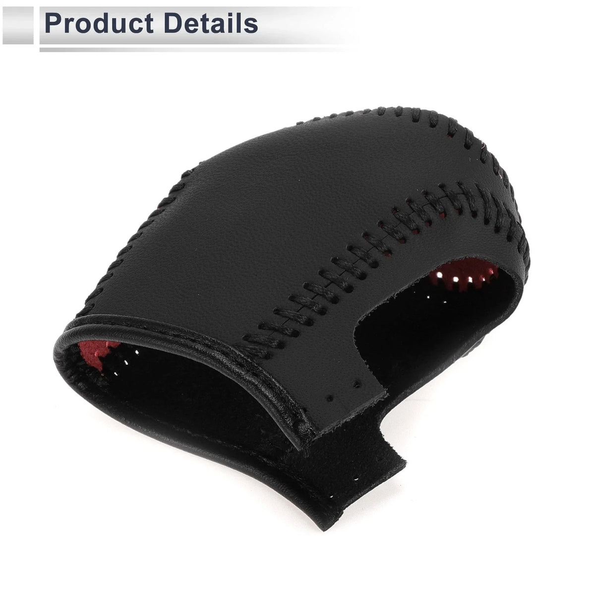 Gear Shift Knob Cover for Toyota Camry (2019–2022) Red Carbon Fiber Black