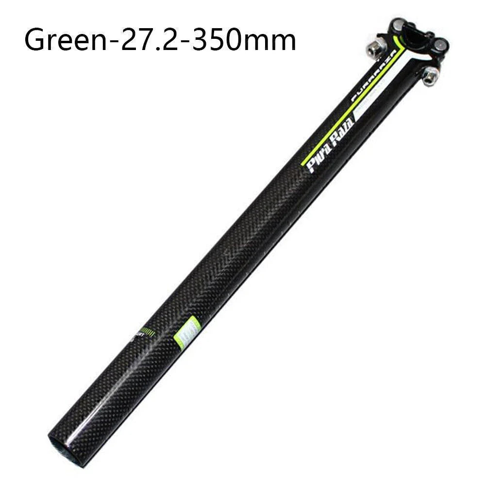 27.2mm Carbon Fiber Bike Seatpost for MTB Road Bicycle (350mm)