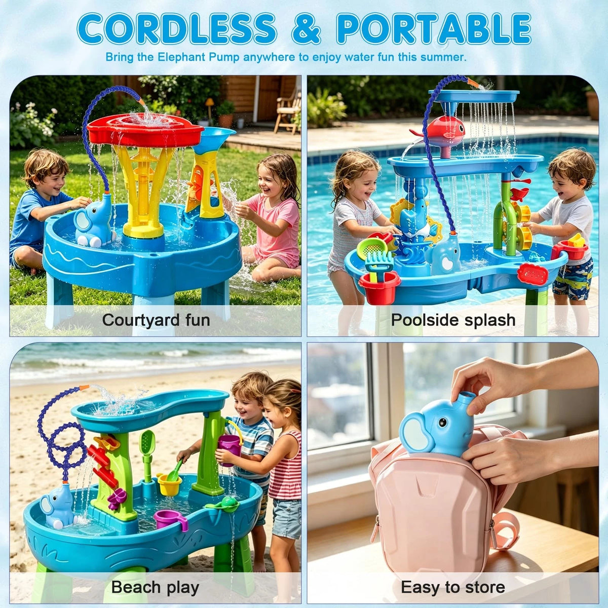 Water Table Pump with Sprinkler for 3.54 x 3.86 x 5.04 Inches