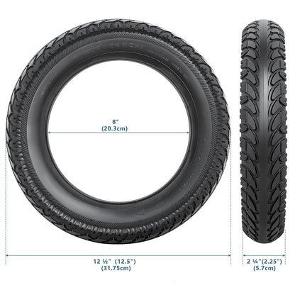 Replacement Tire and Inner Tube for 12 1/2 x 2 1/4 (12.5x2.25)