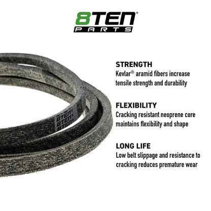8TEN Kevlar Belt for Exmark Lazer Z E S X Series 60 (125-9371-SL, 954-04256A, 954-04256, 754-04256)