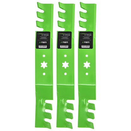 3-Pack Toothed Blade Set for Columbia RZT50 (942-04053, 942-04053A, 942-04053B)