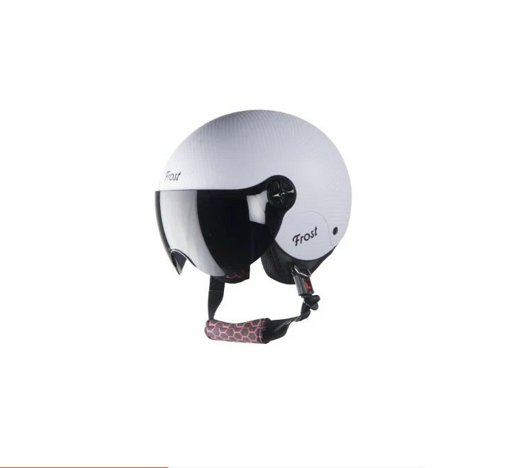 Frost Dashing White Open Face Smoke Visor Helmet for S Size 540MM