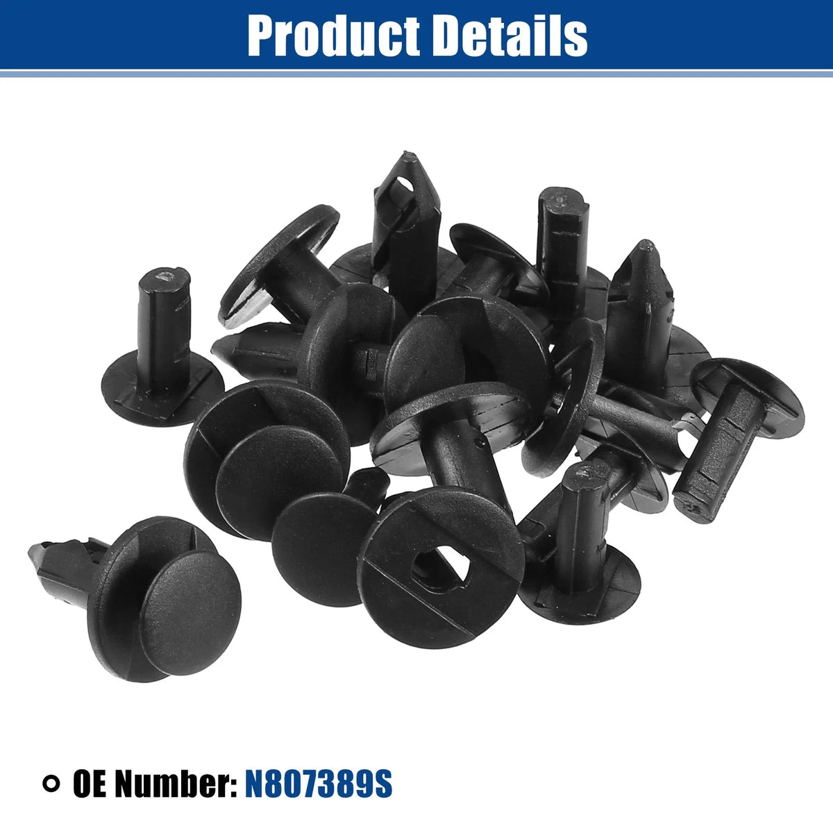10 Pcs Bumper Retainers Clips for Ford Escape (No.N807389S)