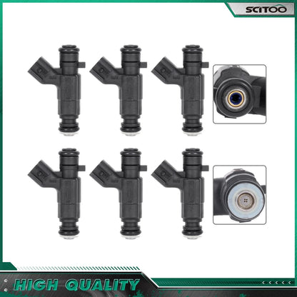 Set of 6 Fuel Injectors for Cadillac CTS SRX STS Buick LaCrosse Rendezvous (3.6L)