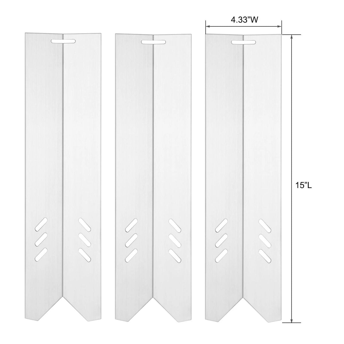 3X Heat Plates for Blue Grill (15" x 4 1/3")