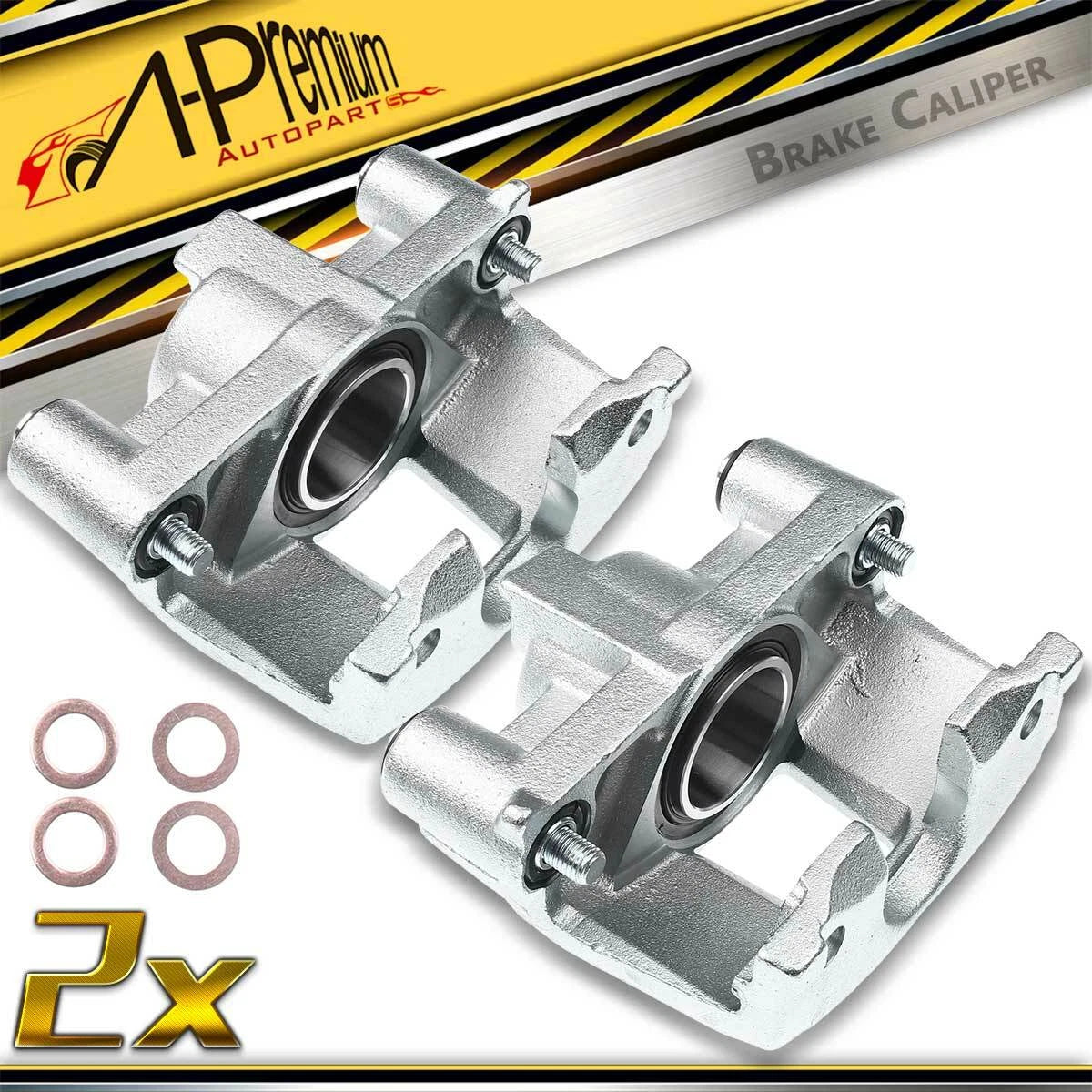 2X Front Brake Calipers for Chevy Cavalier Buick Pontiac Oldsmobile (18-4356, 18-4357)