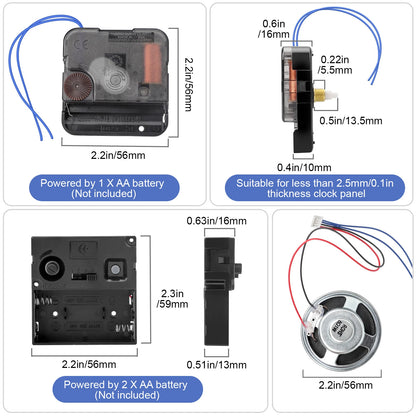 DIY Wall Clock Movement Mechanism Replacement Parts Kit