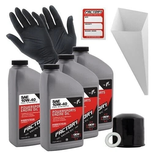 10W-40 Oil Change Kit for Honda VF500C VF500FF CBX750F (4Qt)