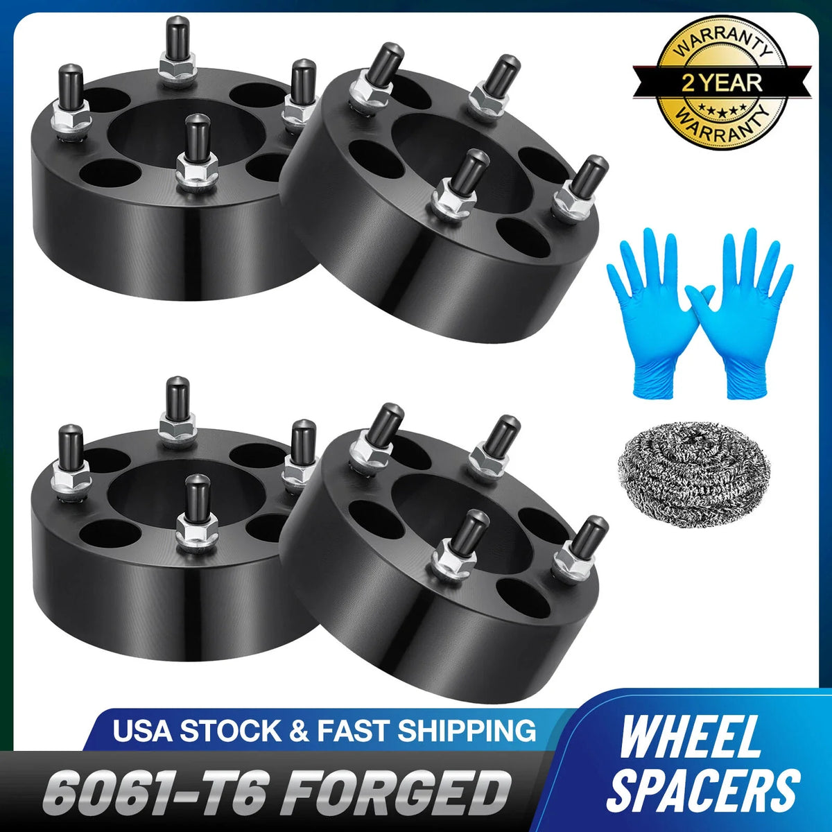 2.0" 4x110 ATV Wheel Spacers for Honda Foreman & Kawasaki (76mm CB)