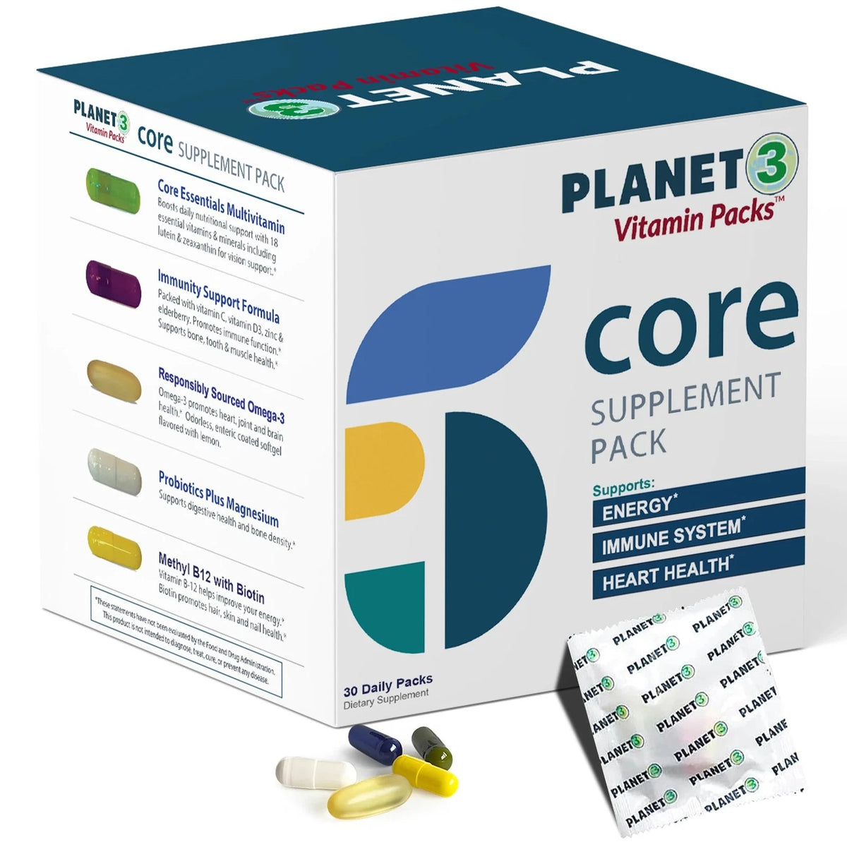 Daily Vitamin Packs for Men & Women (Pack of 30)