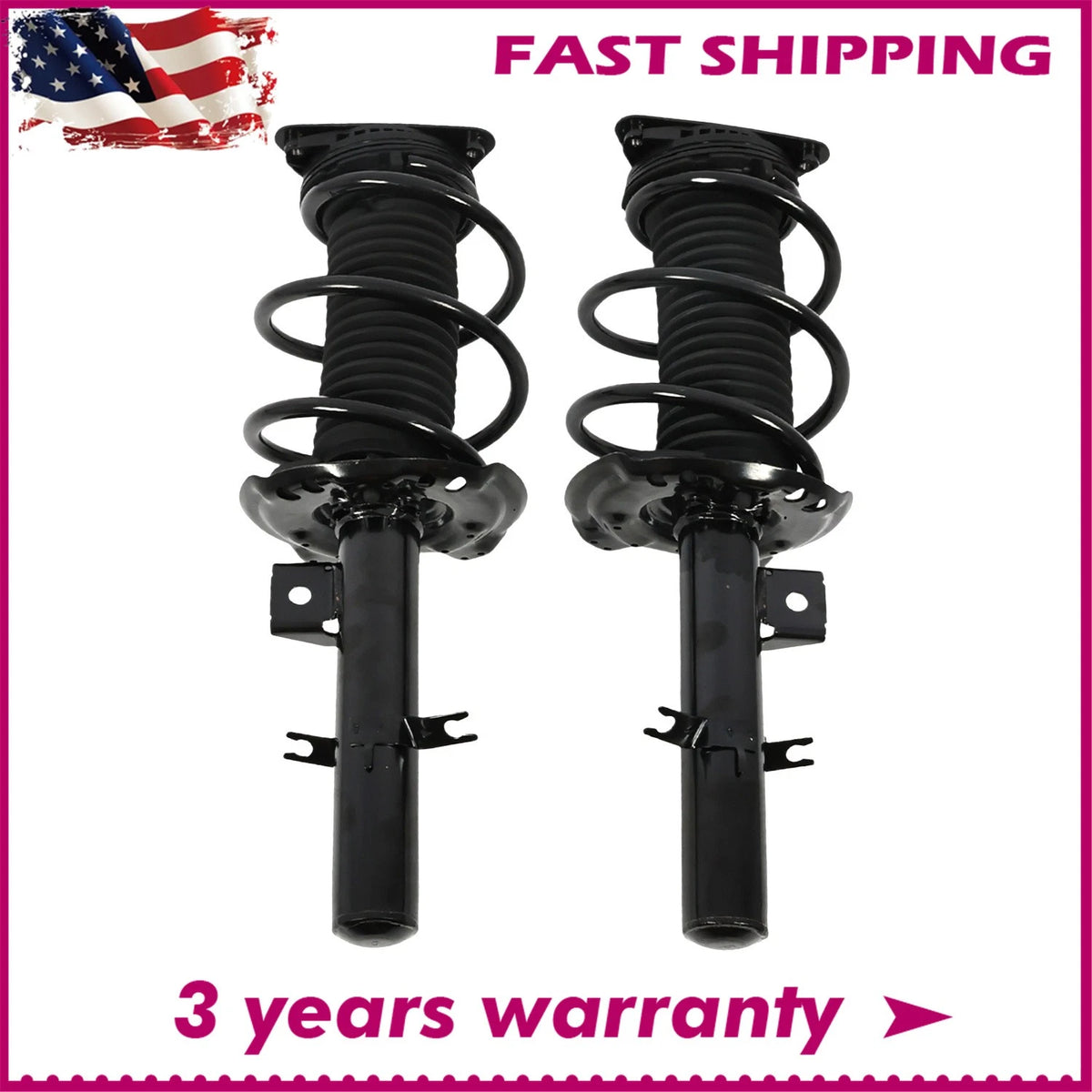 2X Front Complete Strut & Coil Spring Assembly for Nissan Altima (2019–2024) 920380, 920379, 2334112L, 2334112R