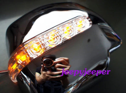 Chrome Manual Mirror Cover LED for Toyota Hiace Commuter (2005-2008)